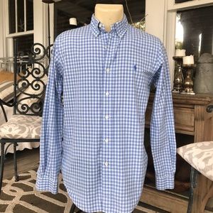 Baby Blue Polo Button Down